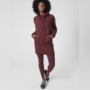 NWT Athleta Petite Triumph Sweatshirt Dress Sz LP